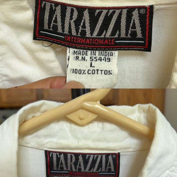 Vintage 80s western Tarazzia Internationale Embroidered buttons up shirt size L - Picture 6 of 8